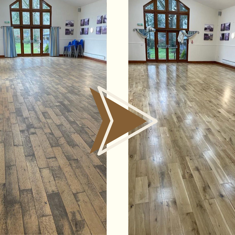 Commercial Floor Restoration Before and After
