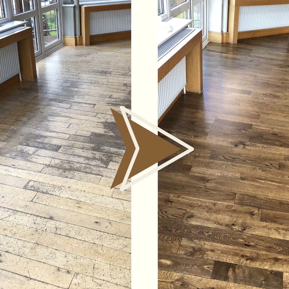 Commercial Floor Restoration, Before and After