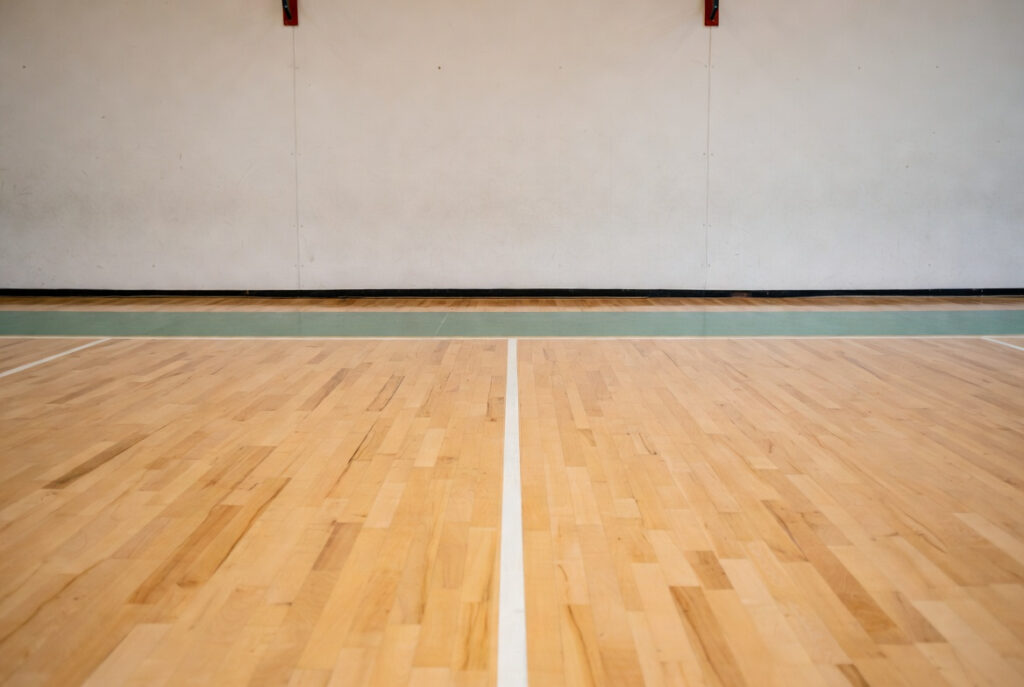 sports hall floor restoration
