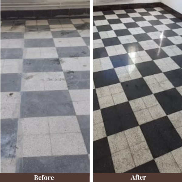 before and after floor restoration